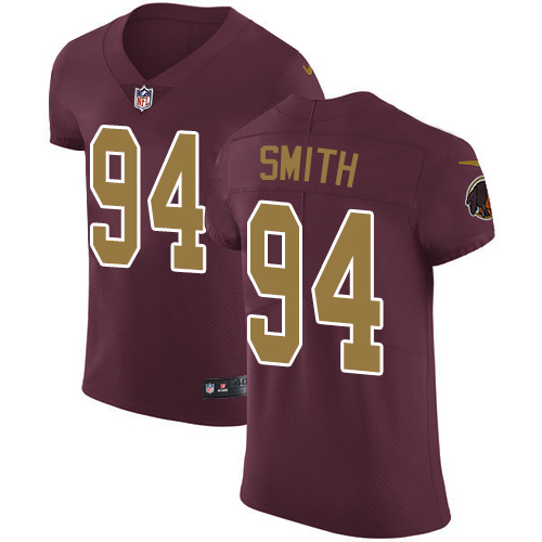 Nike Redskins #94 Preston Smith Burgundy Red Alternate Men's Stitched NFL Vapor Untouchable Elite Jersey